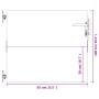 Puerta de jardín acero corten 85x100 cm de vidaXL, Puertas de jardín - Ref: Foro24-153257, Precio: 107,84 €