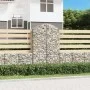 Cesta gaviones forma arco hierro galvanizado 100x50x160/180 cm de vidaXL, Maceteros y jardineras - Ref: Foro24-153438, Precio...