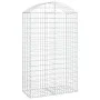 Gabione Korbbogenform aus verzinktem Eisen 100x50x160/180 cm von vidaXL, Töpfe und Pflanzgefäße - Ref: Foro24-153438, Preis: ...