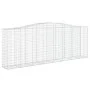 Gabione Korbbogenform aus verzinktem Eisen 400x50x140/160 cm von vidaXL, Töpfe und Pflanzgefäße - Ref: Foro24-153417, Preis: ...