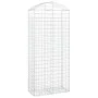 Cesta gaviones forma arco hierro galvanizado 100x50x220/240 cm de vidaXL, Maceteros y jardineras - Ref: Foro24-153441, Precio...