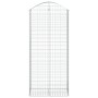 Gabione Korbbogenform aus verzinktem Eisen 100x50x220/240 cm von vidaXL, Töpfe und Pflanzgefäße - Ref: Foro24-153441, Preis: ...