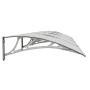 Graues und transparentes Polycarbonat-Türvordach, 350 x 75 cm von vidaXL, Markisen - Ref: Foro24-153592, Preis: 90,64 €, Raba...