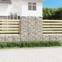 Gabion basket arch shape galvanized iron 150x50x180/200 cm by vidaXL, Pots and planters - Ref: Foro24-153459, Price: 106,59 €...