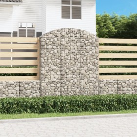 Gabionenkorb Bogenform verzinktes Eisen 150x30x180/200 cm von vidaXL, Töpfe und Pflanzgefäße - Ref: Foro24-153449, Preis: 93,...