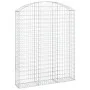 Galvanized iron arch-shaped gabion basket 150x30x180/200 cm by vidaXL, Pots and planters - Ref: Foro24-153449, Price: 92,13 €...
