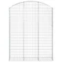 Galvanized iron arch-shaped gabion basket 150x30x180/200 cm by vidaXL, Pots and planters - Ref: Foro24-153449, Price: 92,13 €...