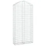 Cesta gaviones forma arco hierro galvanizado 100x30x200/220 cm de vidaXL, Maceteros y jardineras - Ref: Foro24-153430, Precio...