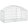 Bogenförmiger Gabionenkorb aus verzinktem Eisen, 100 x 50 x 40/60 cm von vidaXL, Töpfe und Pflanzgefäße - Ref: Foro24-153432,...