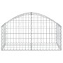 Bogenförmiger Gabionenkorb aus verzinktem Eisen, 100 x 50 x 40/60 cm von vidaXL, Töpfe und Pflanzgefäße - Ref: Foro24-153432,...