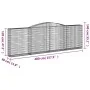 Gabion Korbbogen Form verzinktes Eisen 400x30x120/140 cm von vidaXL, Töpfe und Pflanzgefäße - Ref: Foro24-153526, Preis: 111,...