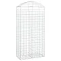 Galvanized iron arch-shaped gabion basket 100x50x200/220 cm by vidaXL, Pots and planters - Ref: Foro24-153440, Price: 60,60 €...