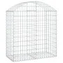 Cesta gaviones forma arco hierro galvanizado 100x50x100/120 cm de vidaXL, Maceteros y jardineras - Ref: Foro24-153435, Precio...