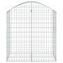 Gabionenkorb Bogenform verzinktes Eisen 100x50x100/120 cm von vidaXL, Töpfe und Pflanzgefäße - Ref: Foro24-153435, Preis: 40,...