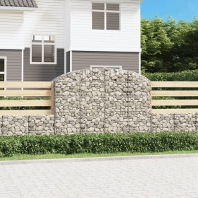 Galvanized iron arch-shaped gabion basket 200x50x140/160 cm by vidaXL, Pots and planters - Ref: Foro24-153477, Price: 113,90 ...