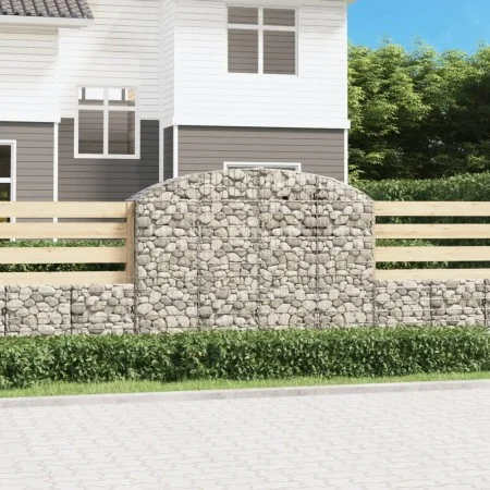 Galvanized iron arch-shaped gabion basket 200x50x140/160 cm by vidaXL, Pots and planters - Ref: Foro24-153477, Price: 112,47 ...