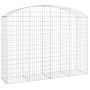 Galvanized iron arch-shaped gabion basket 200x50x140/160 cm by vidaXL, Pots and planters - Ref: Foro24-153477, Price: 113,90 ...