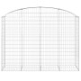 Galvanized iron arch-shaped gabion basket 200x50x140/160 cm by vidaXL, Pots and planters - Ref: Foro24-153477, Price: 113,90 ...