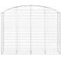 Galvanized iron arch-shaped gabion basket 200x50x140/160 cm by vidaXL, Pots and planters - Ref: Foro24-153477, Price: 112,47 ...