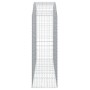 Galvanized iron arch-shaped gabion basket 200x50x140/160 cm by vidaXL, Pots and planters - Ref: Foro24-153477, Price: 113,90 ...