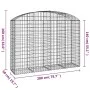 Galvanized iron arch-shaped gabion basket 200x50x140/160 cm by vidaXL, Pots and planters - Ref: Foro24-153477, Price: 112,47 ...