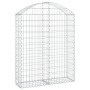 Gabione Korbbogenform aus verzinktem Eisen 100x30x120/140 cm von vidaXL, Töpfe und Pflanzgefäße - Ref: Foro24-153426, Preis: ...