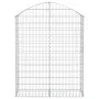 Gabione Korbbogenform aus verzinktem Eisen 100x30x120/140 cm von vidaXL, Töpfe und Pflanzgefäße - Ref: Foro24-153426, Preis: ...