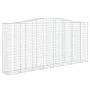 Cesta gaviones forma arco hierro galvanizado 400x50x180/200 cm de vidaXL, Maceteros y jardineras - Ref: Foro24-153419, Precio...