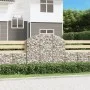 Gabion basket arch shape galvanized iron 150x30x120/140 cm by vidaXL, Pots and planters - Ref: Foro24-153446, Price: 73,41 €,...