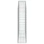 Gabion basket arch shape galvanized iron 150x30x120/140 cm by vidaXL, Pots and planters - Ref: Foro24-153446, Price: 73,41 €,...