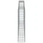 Gabion basket arch shape galvanized iron 400x30x140/160 cm by vidaXL, Pots and planters - Ref: Foro24-153527, Price: 126,74 €...
