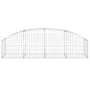 Cesta de gaviones forma arco hierro galvanizado 200x50x40/60 cm de vidaXL, Maceteros y jardineras - Ref: Foro24-153472, Preci...