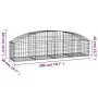 Cesta de gaviones forma arco hierro galvanizado 200x50x40/60 cm de vidaXL, Maceteros y jardineras - Ref: Foro24-153472, Preci...
