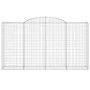 Galvanized iron arch-shaped gabion basket 300x50x160/180 cm by vidaXL, Pots and planters - Ref: Foro24-153518, Price: 129,52 ...