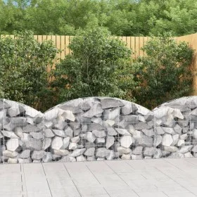 Galvanized iron arch-shaped gabion basket 150x30x60/80 cm by vidaXL, Pots and planters - Ref: Foro24-153443, Price: 36,28 €, ...