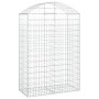 Gabionenkorb Bogenform verzinktes Eisen 100x50x140/160 cm von vidaXL, Töpfe und Pflanzgefäße - Ref: Foro24-153437, Preis: 48,...