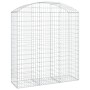 Gabione Korbbogenform aus verzinktem Eisen 150x50x160/180 cm von vidaXL, Töpfe und Pflanzgefäße - Ref: Foro24-153458, Preis: ...