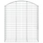 Gabione Korbbogenform aus verzinktem Eisen 150x50x160/180 cm von vidaXL, Töpfe und Pflanzgefäße - Ref: Foro24-153458, Preis: ...