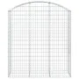 Galvanized iron arch-shaped gabions basket 150x50x160/180 cm by vidaXL, Pots and planters - Ref: Foro24-153458, Price: 95,61 ...