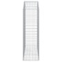 Gabione Korbbogenform aus verzinktem Eisen 150x50x160/180 cm von vidaXL, Töpfe und Pflanzgefäße - Ref: Foro24-153458, Preis: ...