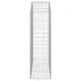 Gabione Korbbogenform aus verzinktem Eisen 150x50x160/180 cm von vidaXL, Töpfe und Pflanzgefäße - Ref: Foro24-153458, Preis: ...