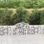 Galvanized iron arch-shaped gabion basket 200x30x60/80 cm by vidaXL, Pots and planters - Ref: Foro24-153483, Price: 40,20 €, ...
