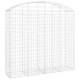 Gabione Korbbogenform aus verzinktem Eisen 200x50x180/200 cm von vidaXL, Töpfe und Pflanzgefäße - Ref: Foro24-153479, Preis: ...