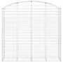 Gabion basket arch shape galvanized iron 200x50x180/200 cm by vidaXL, Pots and planters - Ref: Foro24-153479, Price: 132,77 €...