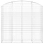 Gabione Korbbogenform aus verzinktem Eisen 200x50x180/200 cm von vidaXL, Töpfe und Pflanzgefäße - Ref: Foro24-153479, Preis: ...