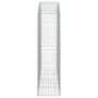 Gabion basket arch shape galvanized iron 200x50x180/200 cm by vidaXL, Pots and planters - Ref: Foro24-153479, Price: 132,77 €...