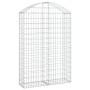 Gabione Korbbogenform aus verzinktem Eisen 100x30x140/160 cm von vidaXL, Töpfe und Pflanzgefäße - Ref: Foro24-153427, Preis: ...