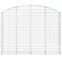 Cesta gaviones forma arco hierro galvanizado 200x30x140/160 cm de vidaXL, Maceteros y jardineras - Ref: Foro24-153467, Precio...
