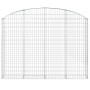 Galvanized iron arch-shaped gabions basket 200x30x140/160 cm by vidaXL, Pots and planters - Ref: Foro24-153467, Price: 101,16...