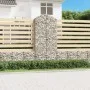 Gabion basket arch shape galvanized iron 100x30x220/240 cm by vidaXL, Pots and planters - Ref: Foro24-153431, Price: 74,91 €,...